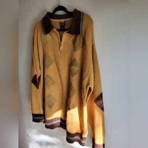 Vintage JOHNNY BLAZE Y2k Sweater with Geometric Pattern